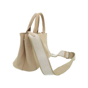 Prada 2way front embroidered Canapa bag tote canvas logo